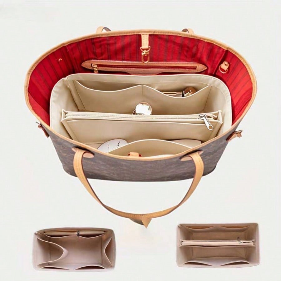 Cosmetic Bags - Organizer Tas dengan Lapisan Kain, Tas