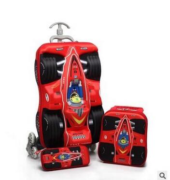 Tas Troli Mobil 3D untuk Anak  - Foldable Rolling Luggage Bag ulasan dan harga